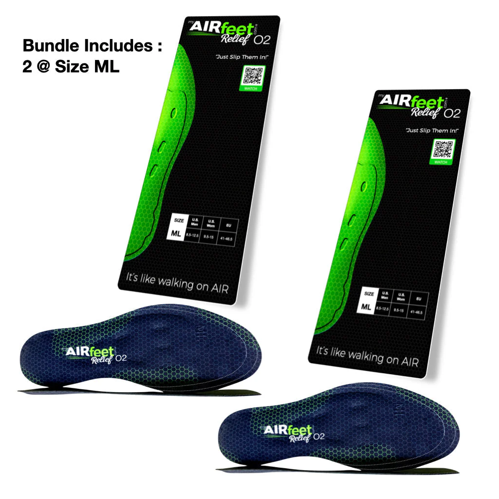 AIRfeet RELIEF O2, 2 Pair Bundle - Image 3