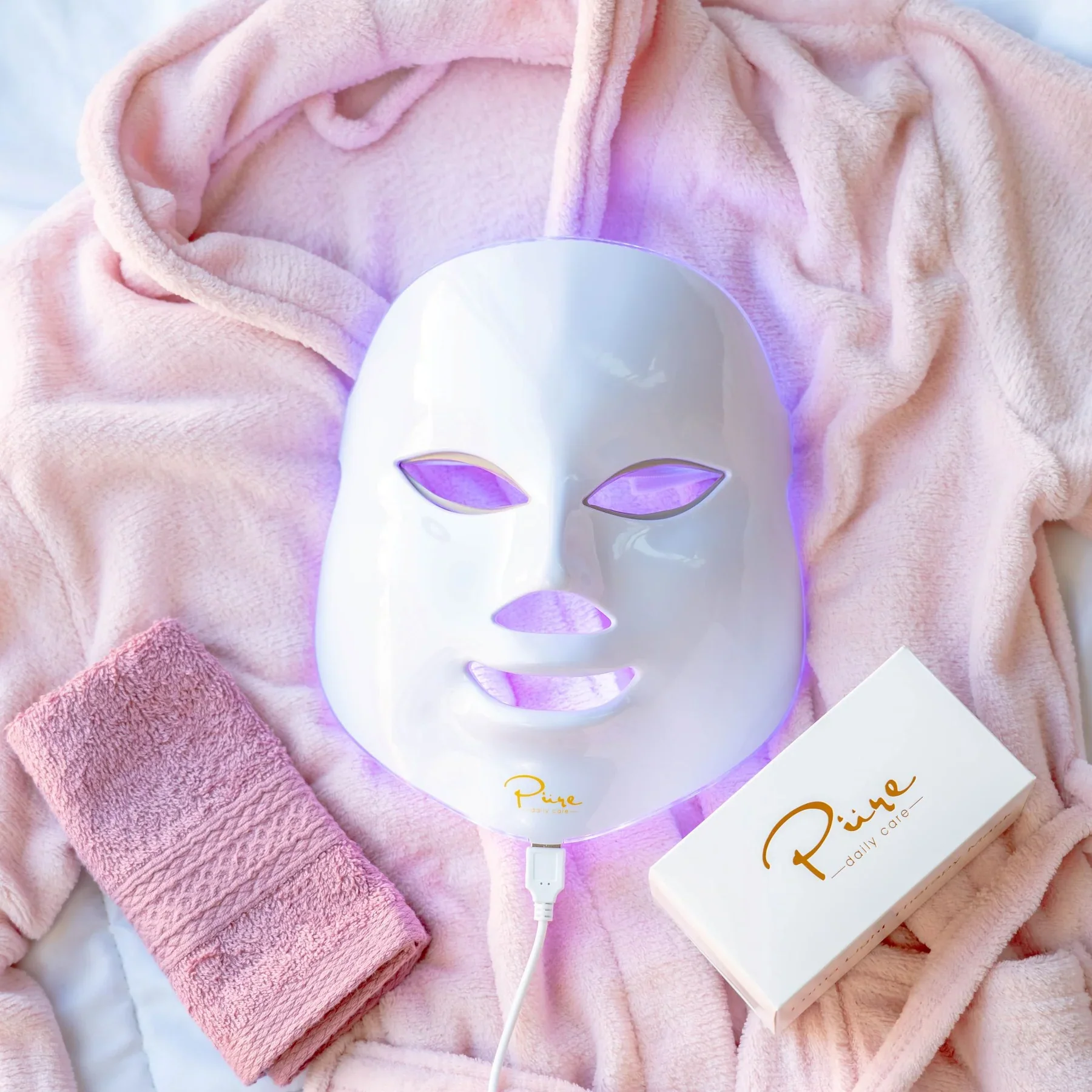 LUMA Light LED Therapy Facial Mask & High Energy Hyaluronic Serum (4oz) - Image 15