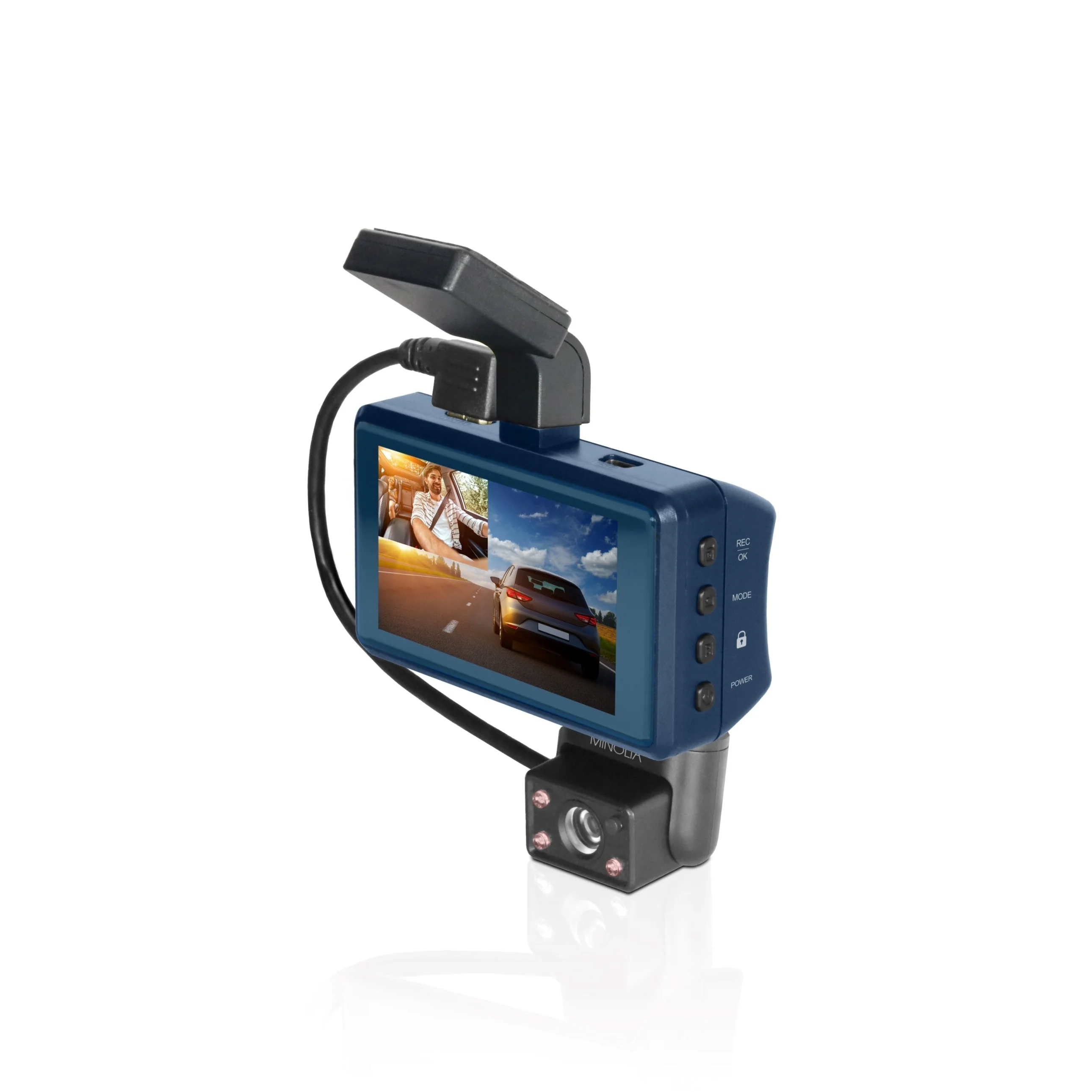 Minolta MNCD337N 1080p HD Dash Camera with 3 Inch Screen and Interior Camera - Image 8
