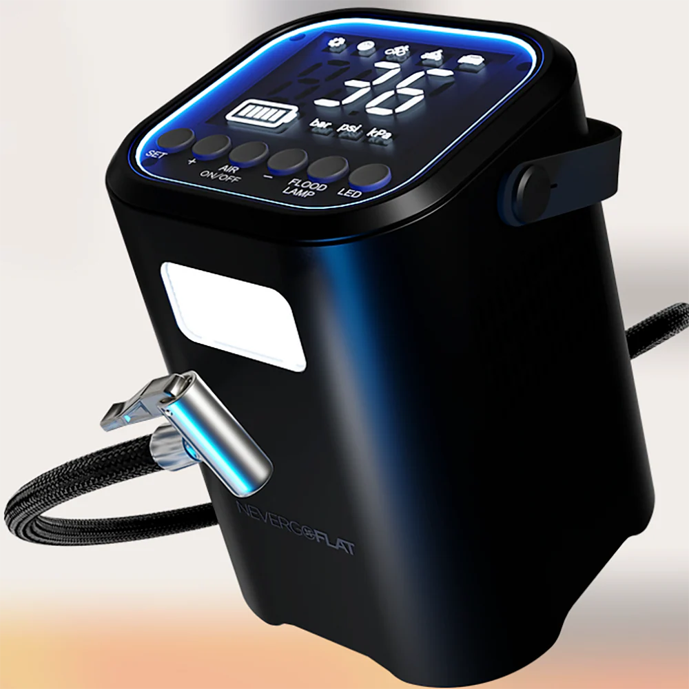 NeverGoFlat - Portable Air Compressor, Power Bank & Flashlight - Image 32