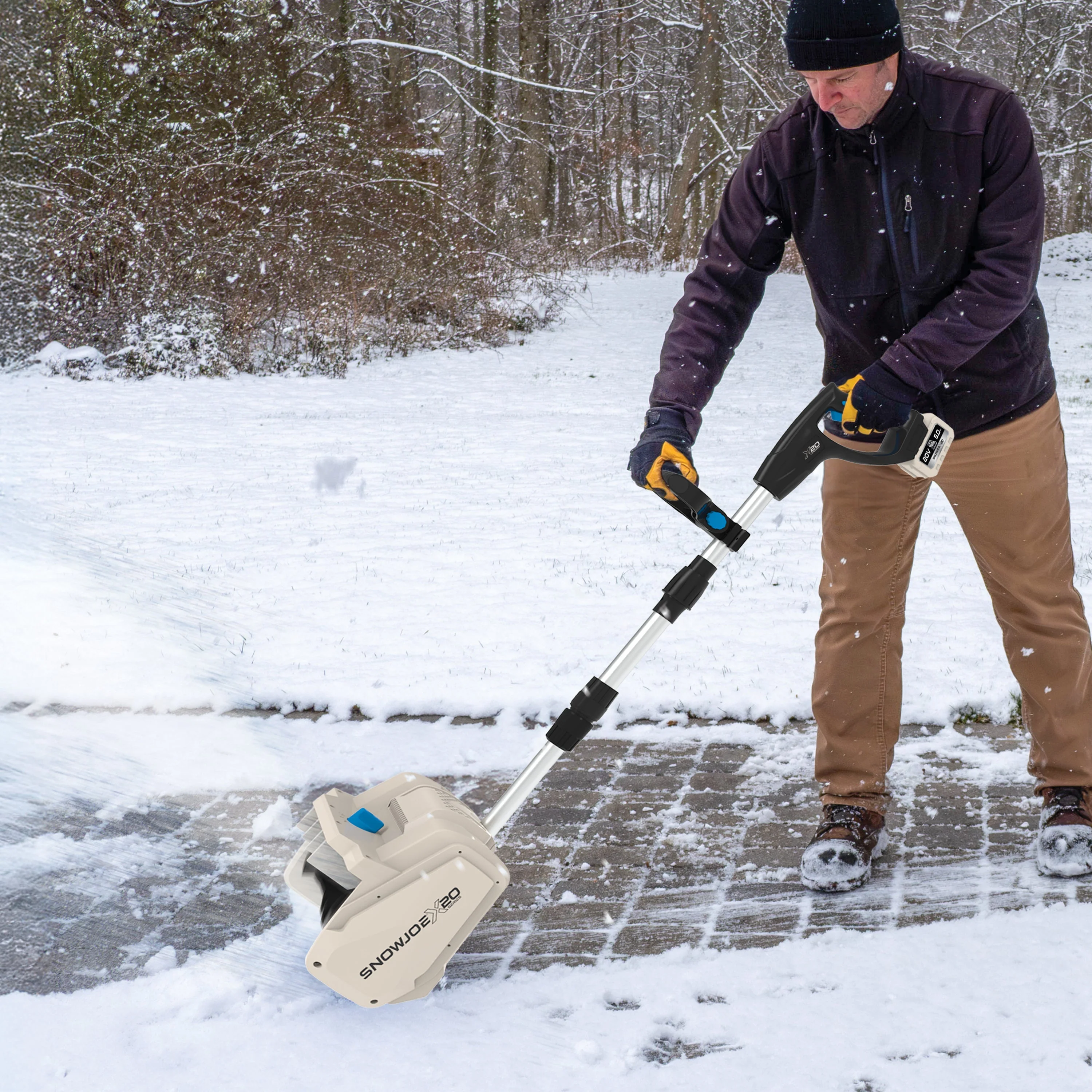 Snow Joe ECOSHARP X20-Series Cordless Snow Shovel | Directional Chute | Brushless Motor | w/ 20-Volt, 5.0 Amp-hour Battery Included - Image 11