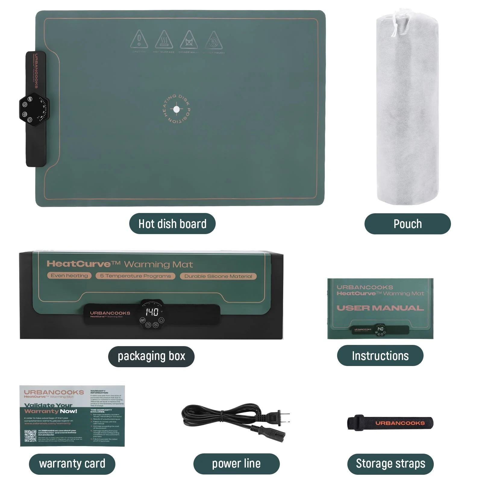 URBANCOOKS Portable Food Warming Mat - Image 8