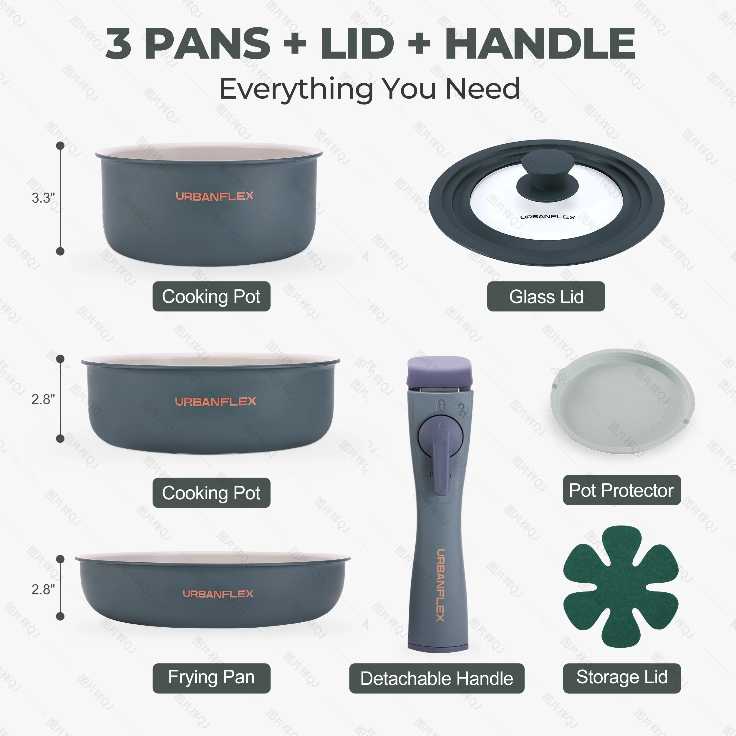 URBANFLEX 3-Pan Cooking Set - Image 16