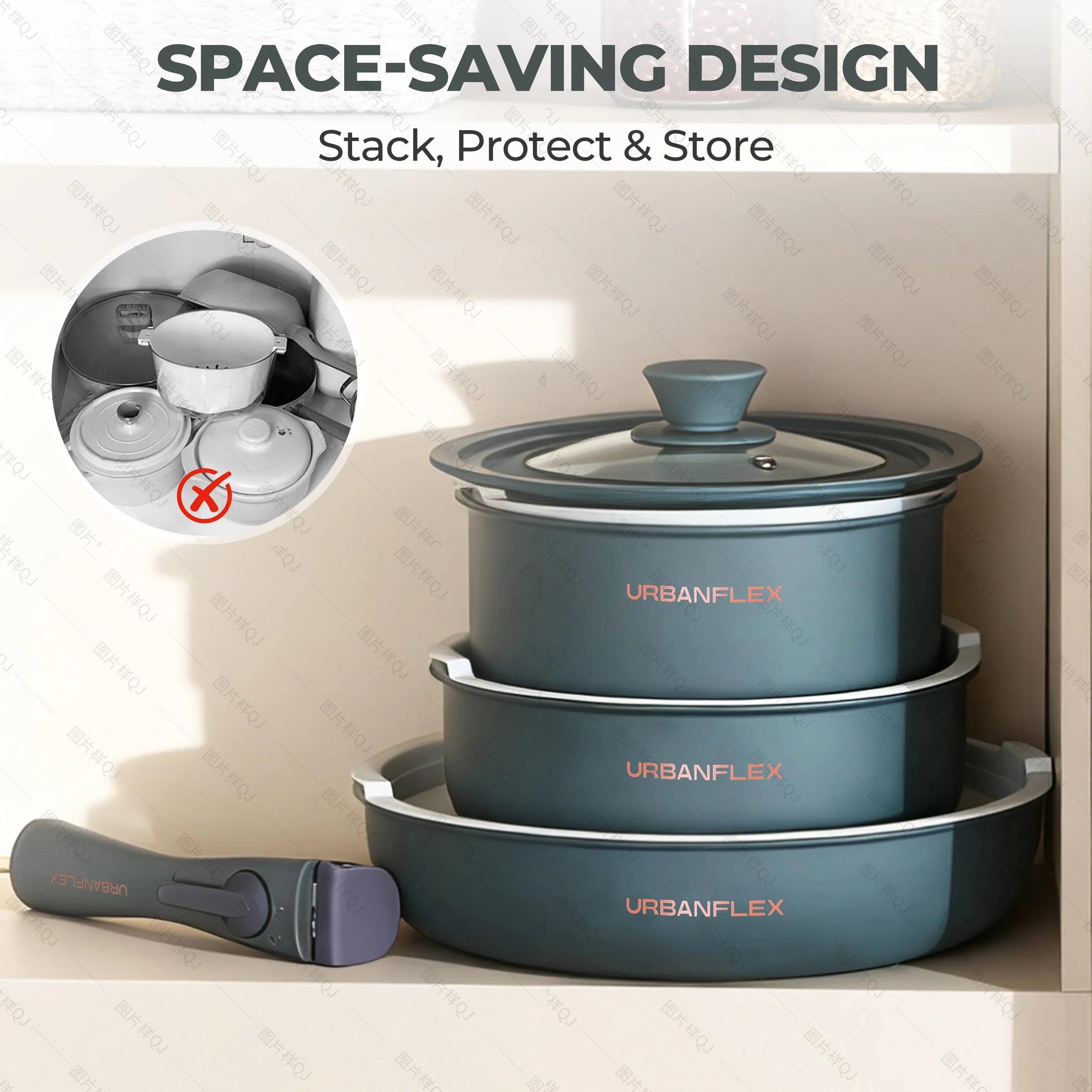 URBANFLEX 3-Pan Cooking Set - Image 20