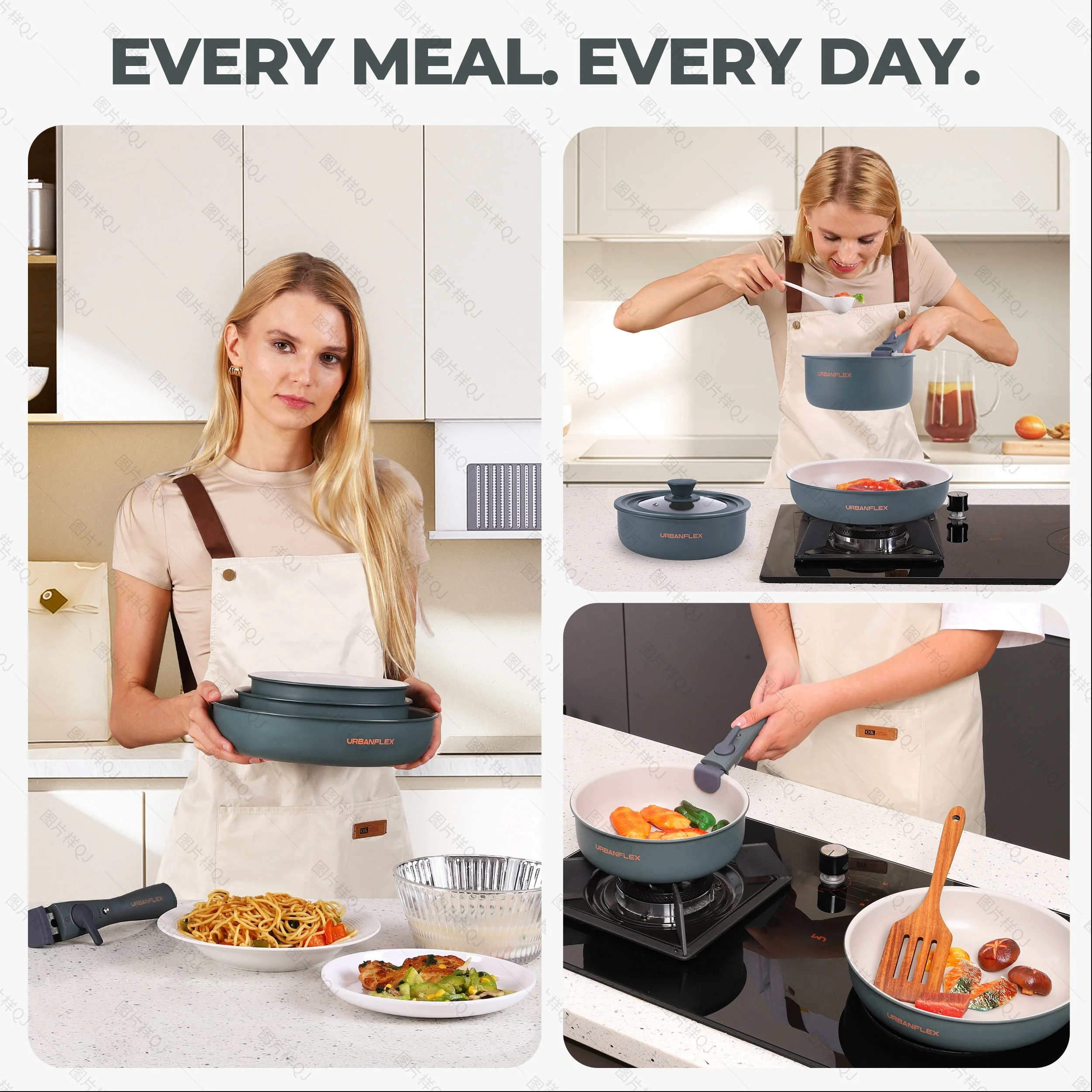 URBANFLEX 3-Pan Cooking Set - Image 6